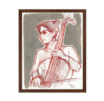 Cello Player Sketch