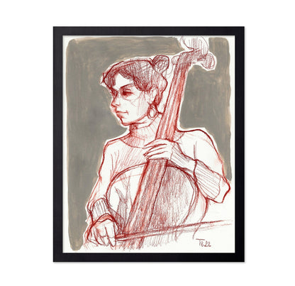 Cello Player Sketch