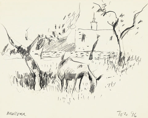 Grazing Goats Sketch