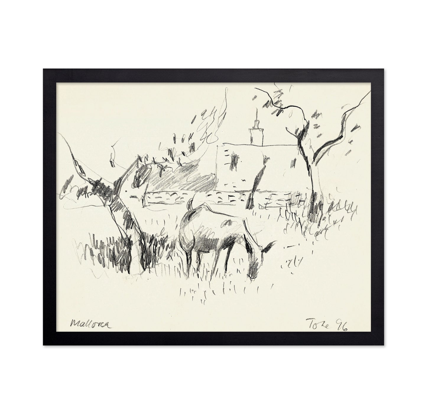 Grazing Goats Sketch