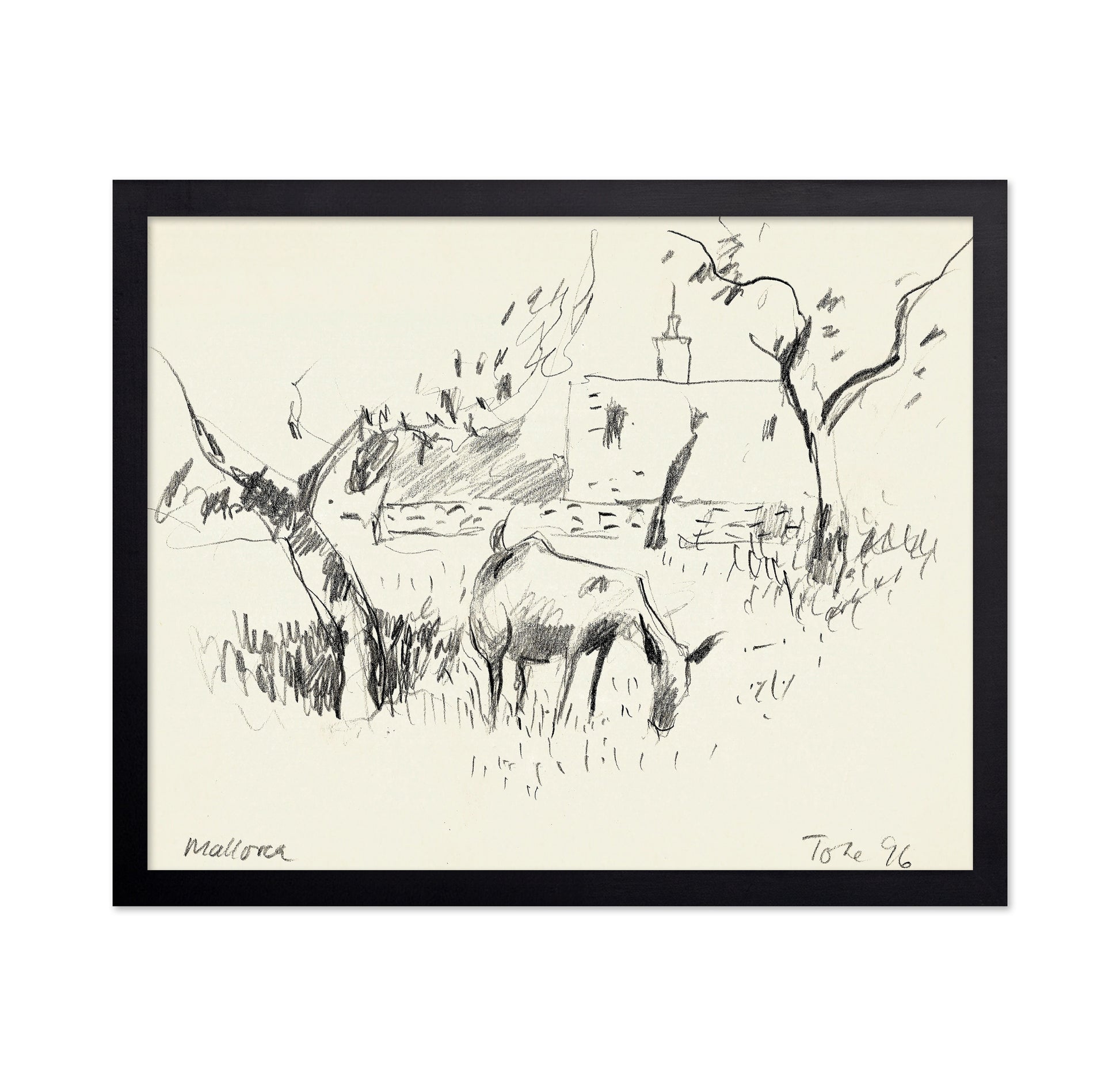 Grazing Goats Sketch