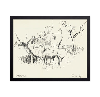 Grazing Goats Sketch