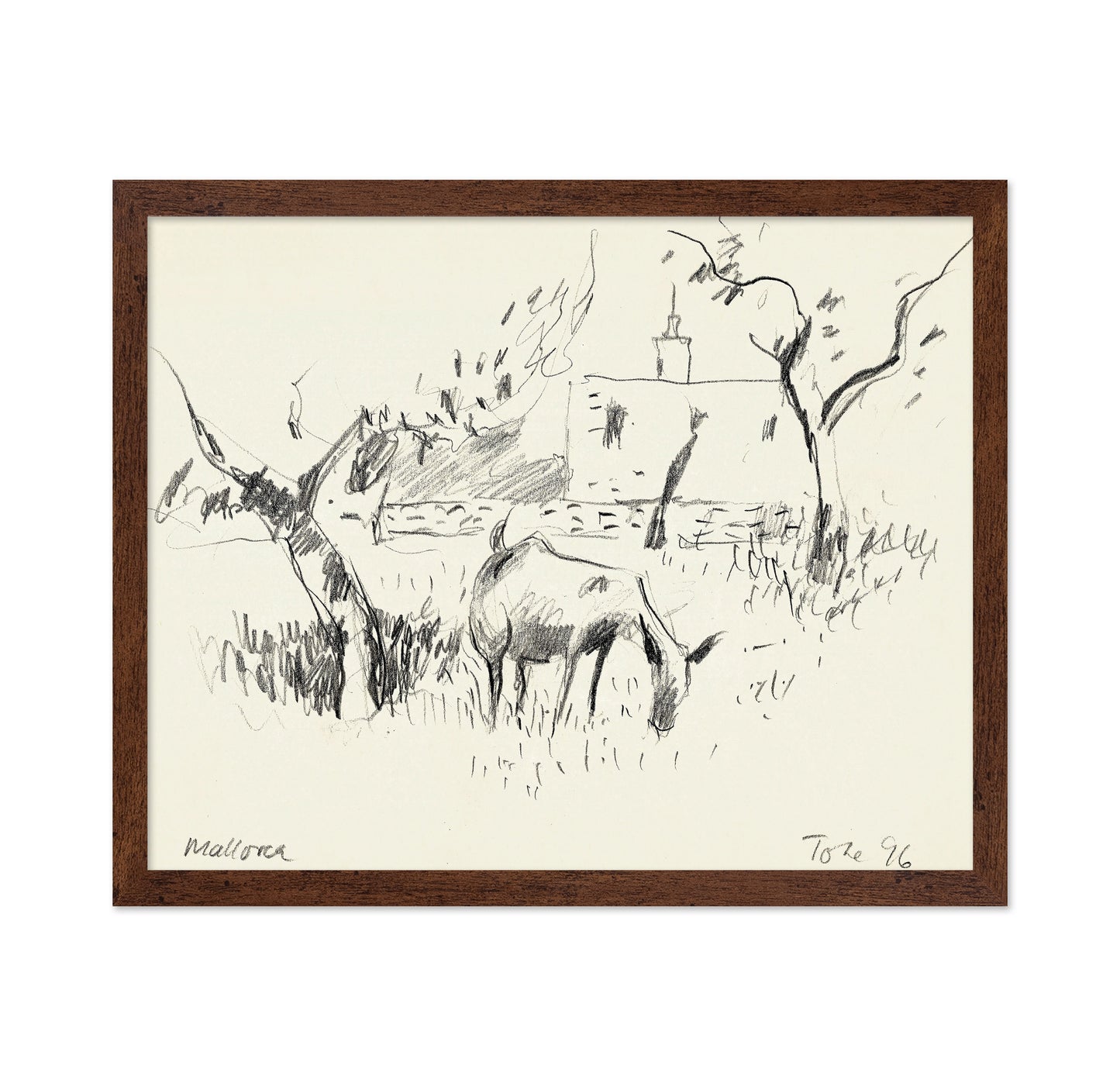 Grazing Goats Sketch