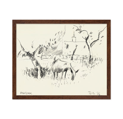 Grazing Goats Sketch