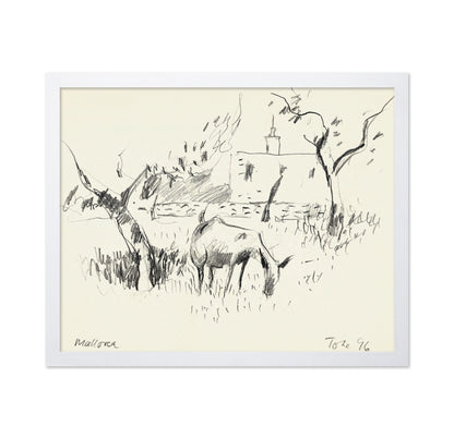 Grazing Goats Sketch