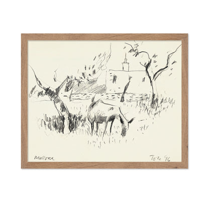 Grazing Goats Sketch