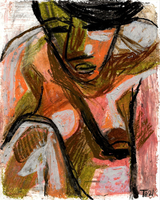 Abstract Seated Figure No4