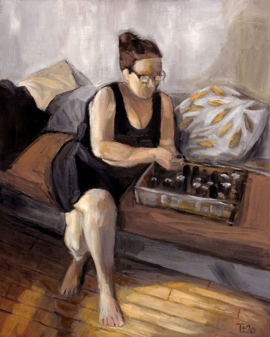 Woman Playing Chess