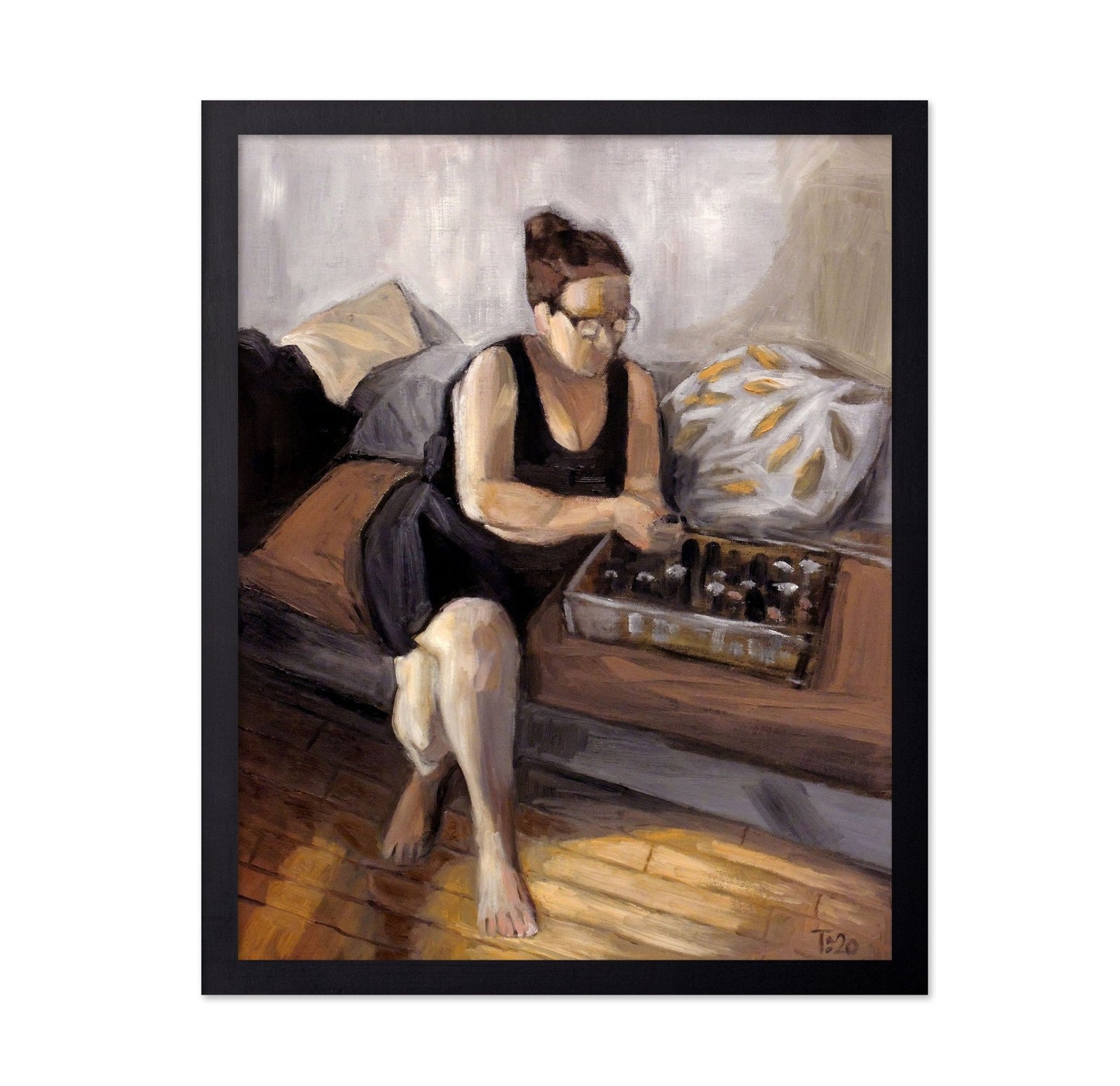 Woman Playing Chess
