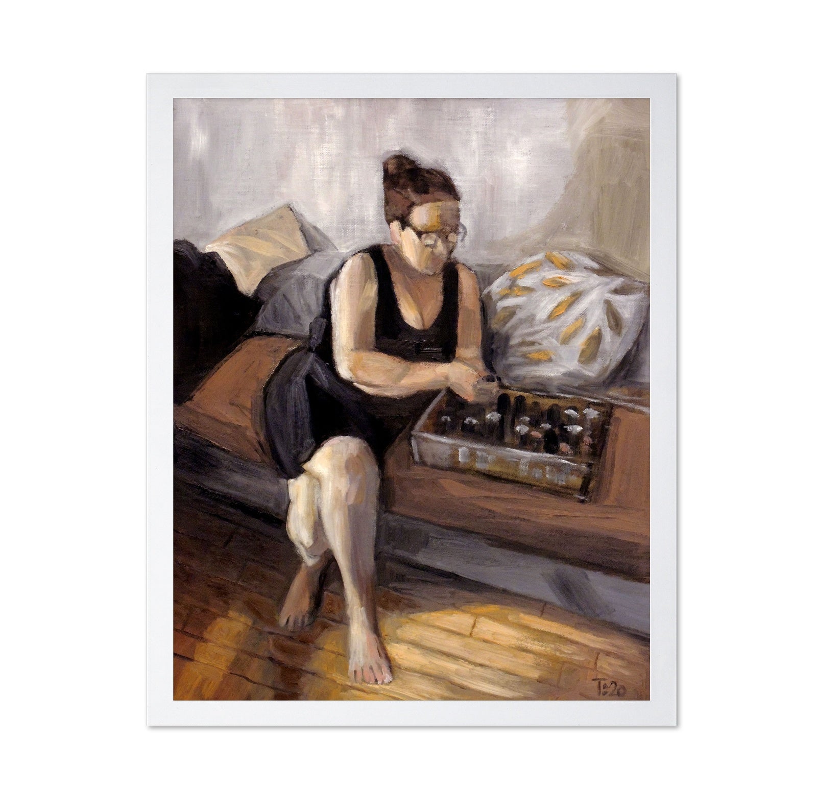Woman Playing Chess