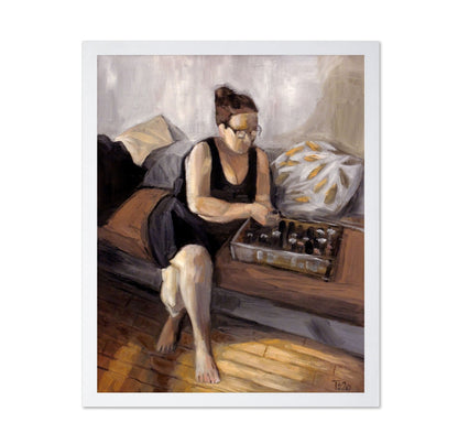 Woman Playing Chess