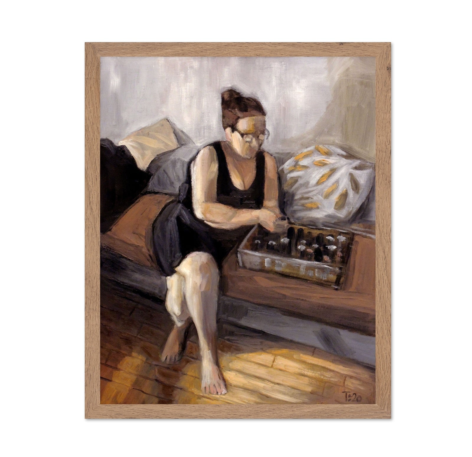 Woman Playing Chess