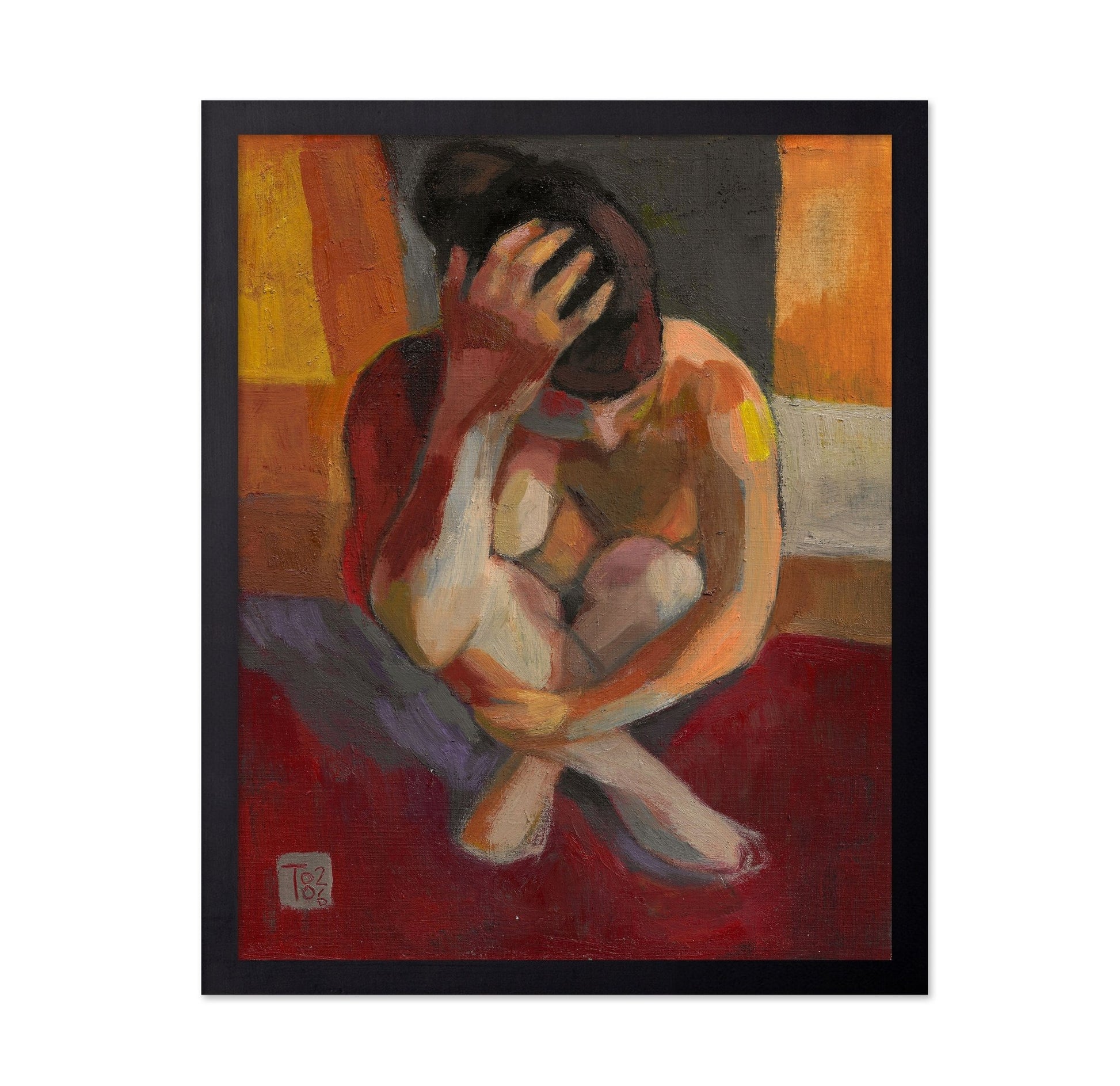 Seated Figure Reflection