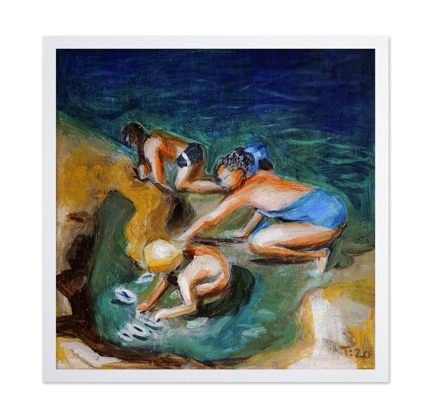 Women Bathing Scene
