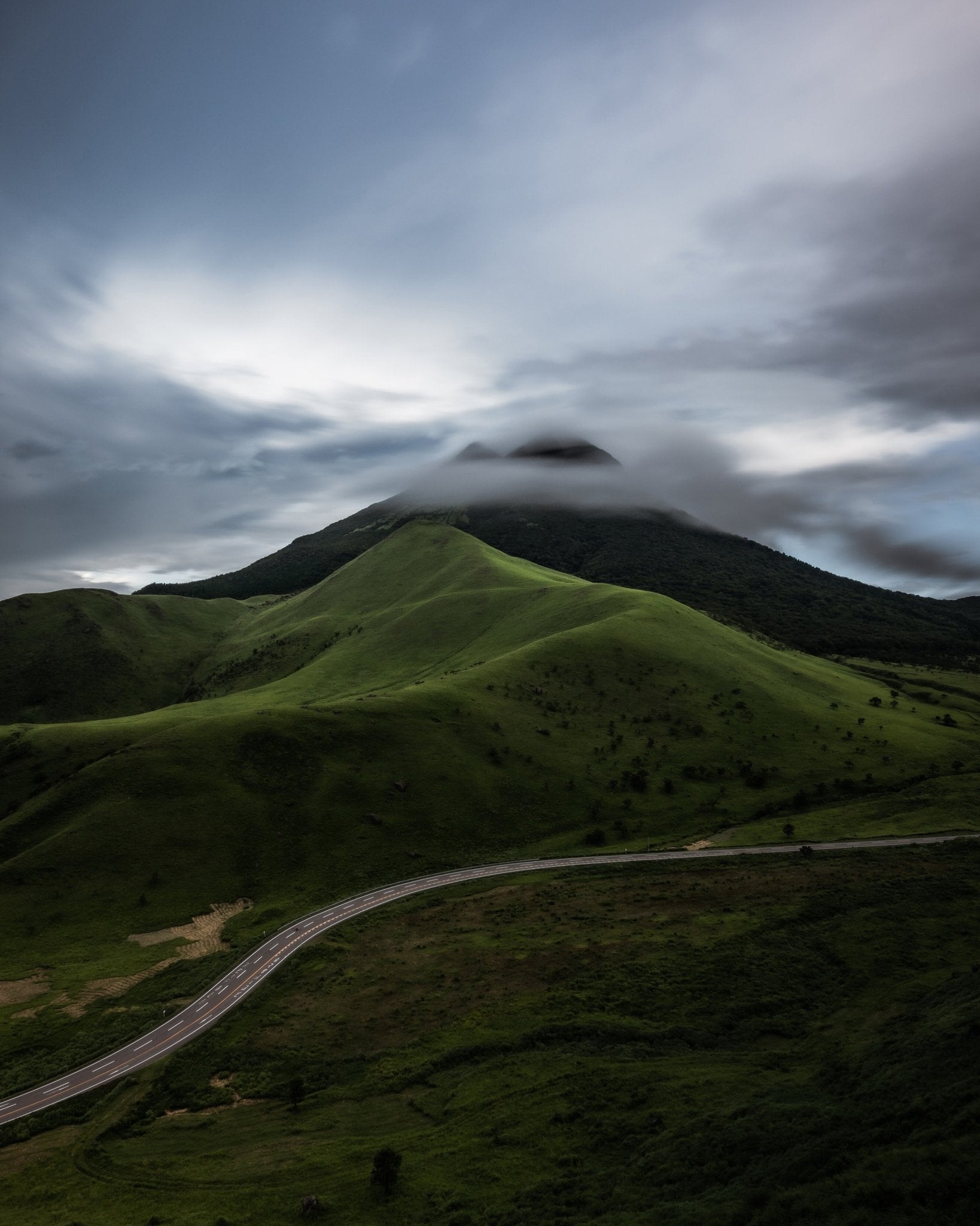 Misty Green Mountain