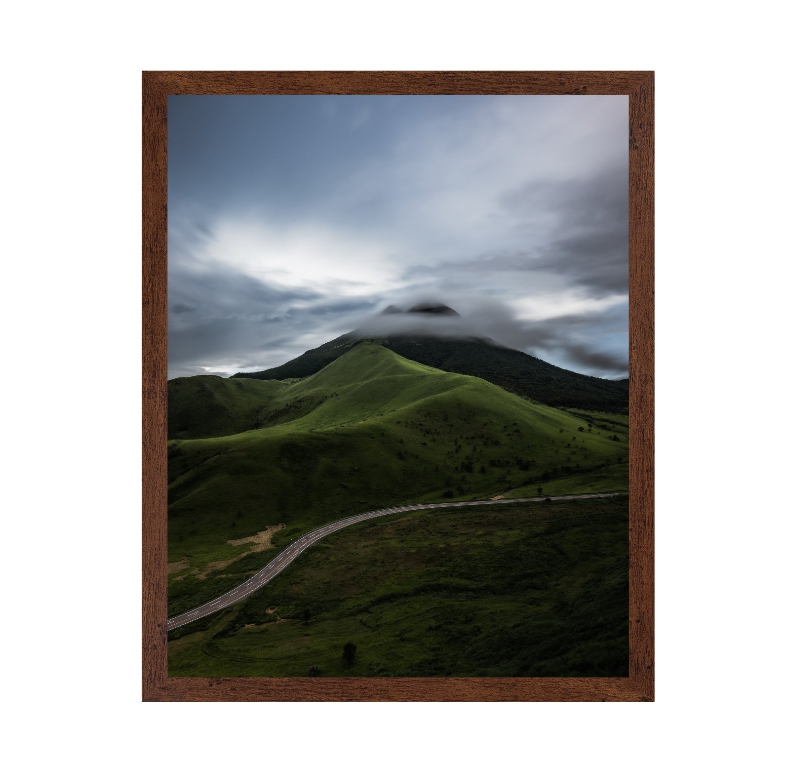 Misty Green Mountain