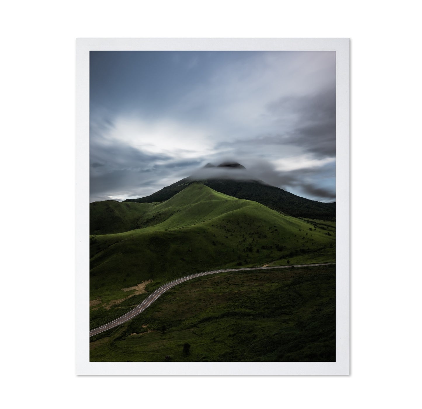 Misty Green Mountain
