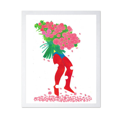 Floral Legs Silhouette