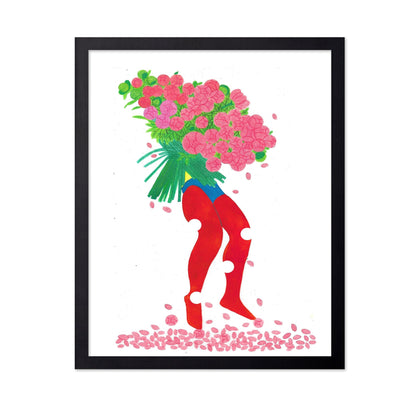 Floral Legs Silhouette