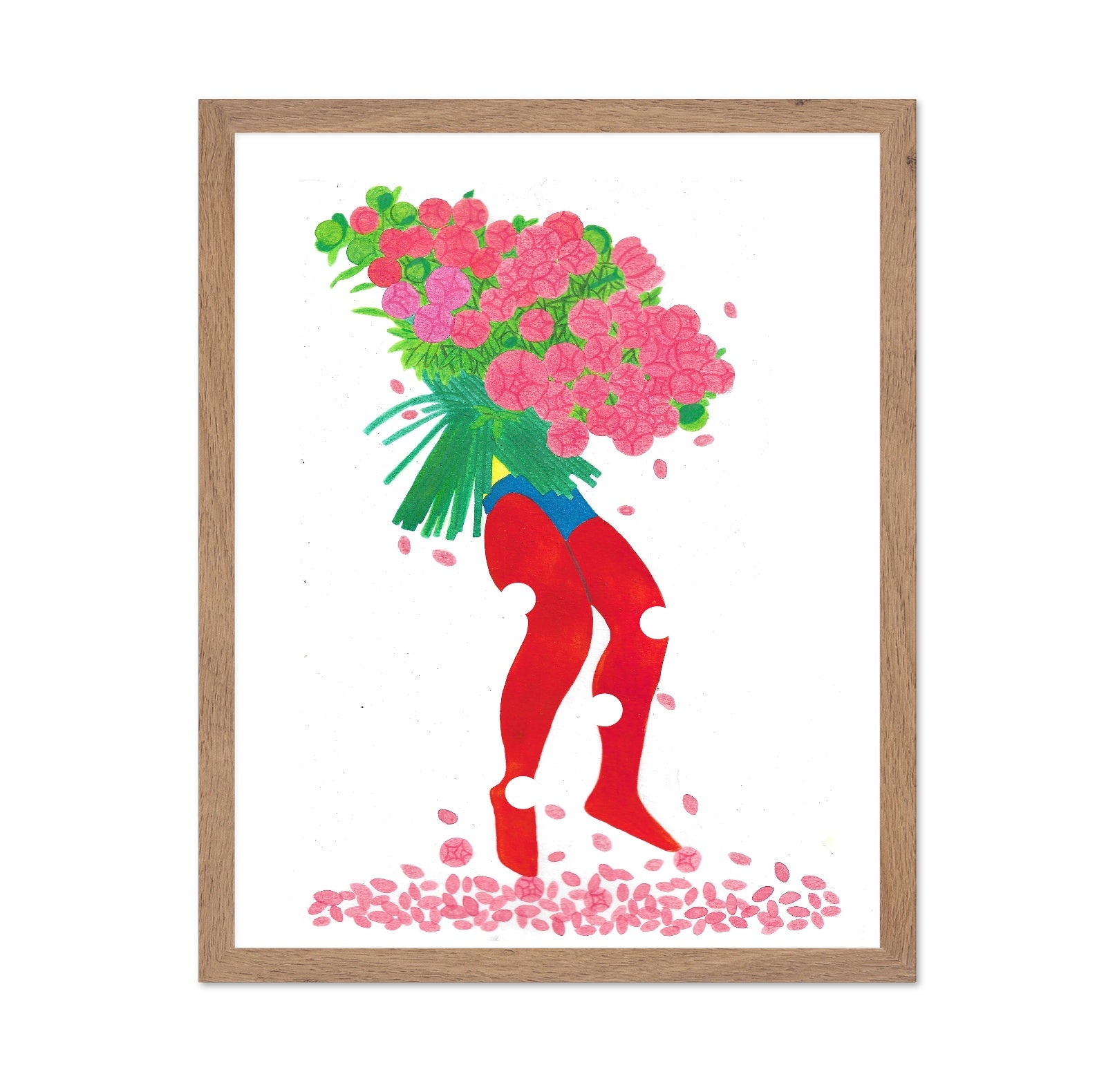 Floral Legs Silhouette