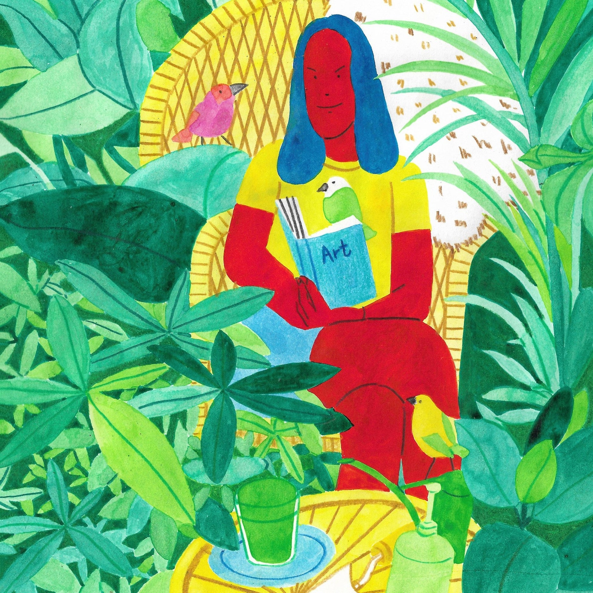 Reading In Greenery