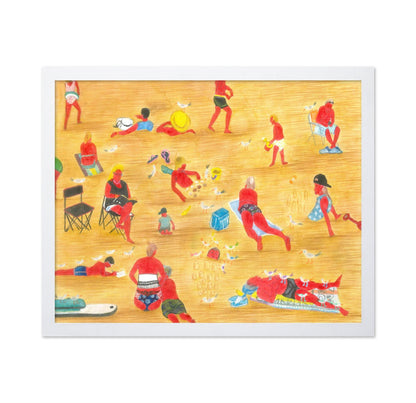 Beach Crowd Scene