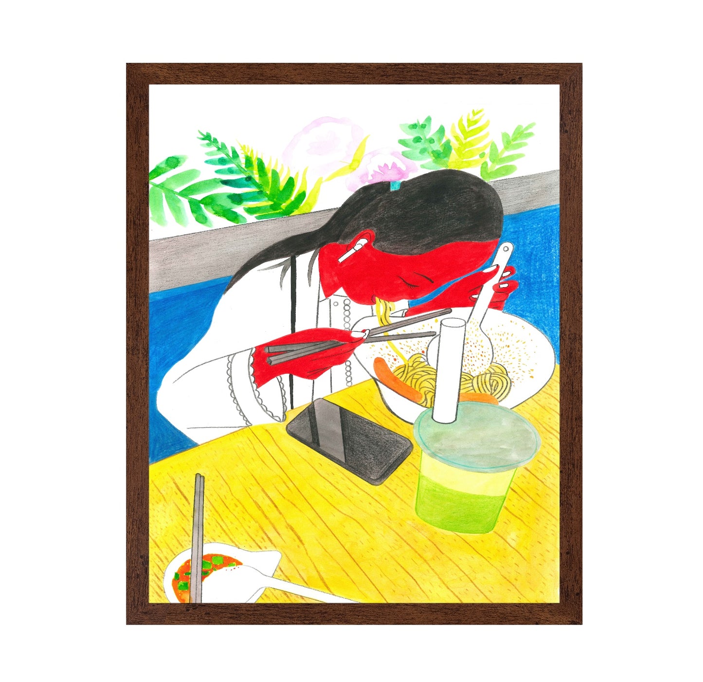 Phone Dining Moment