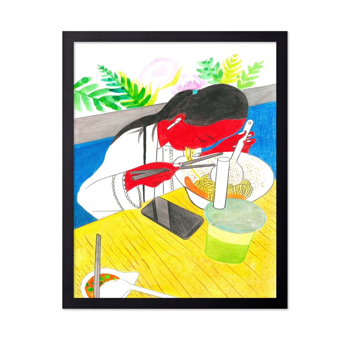 Phone Dining Moment