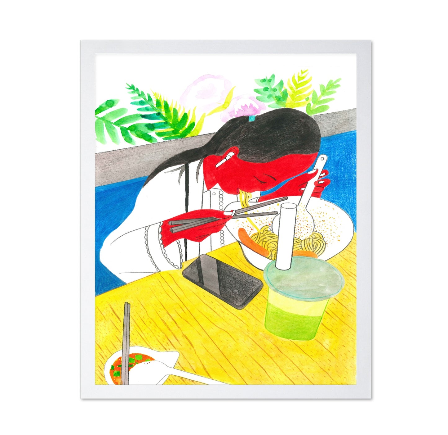 Phone Dining Moment