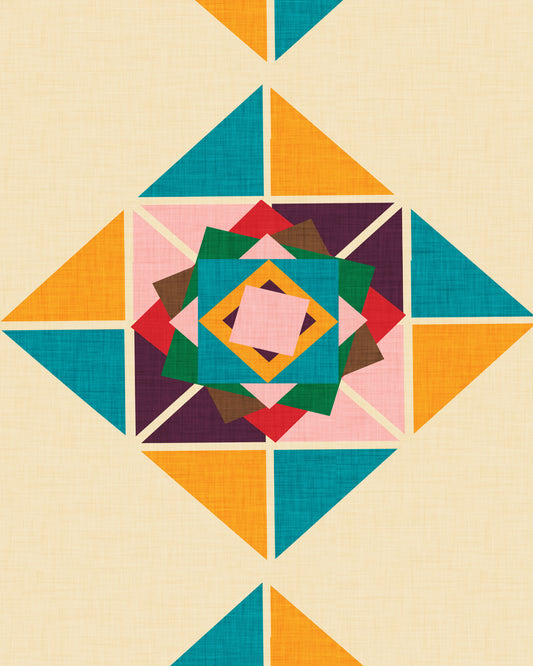 Geometric Quilt Star