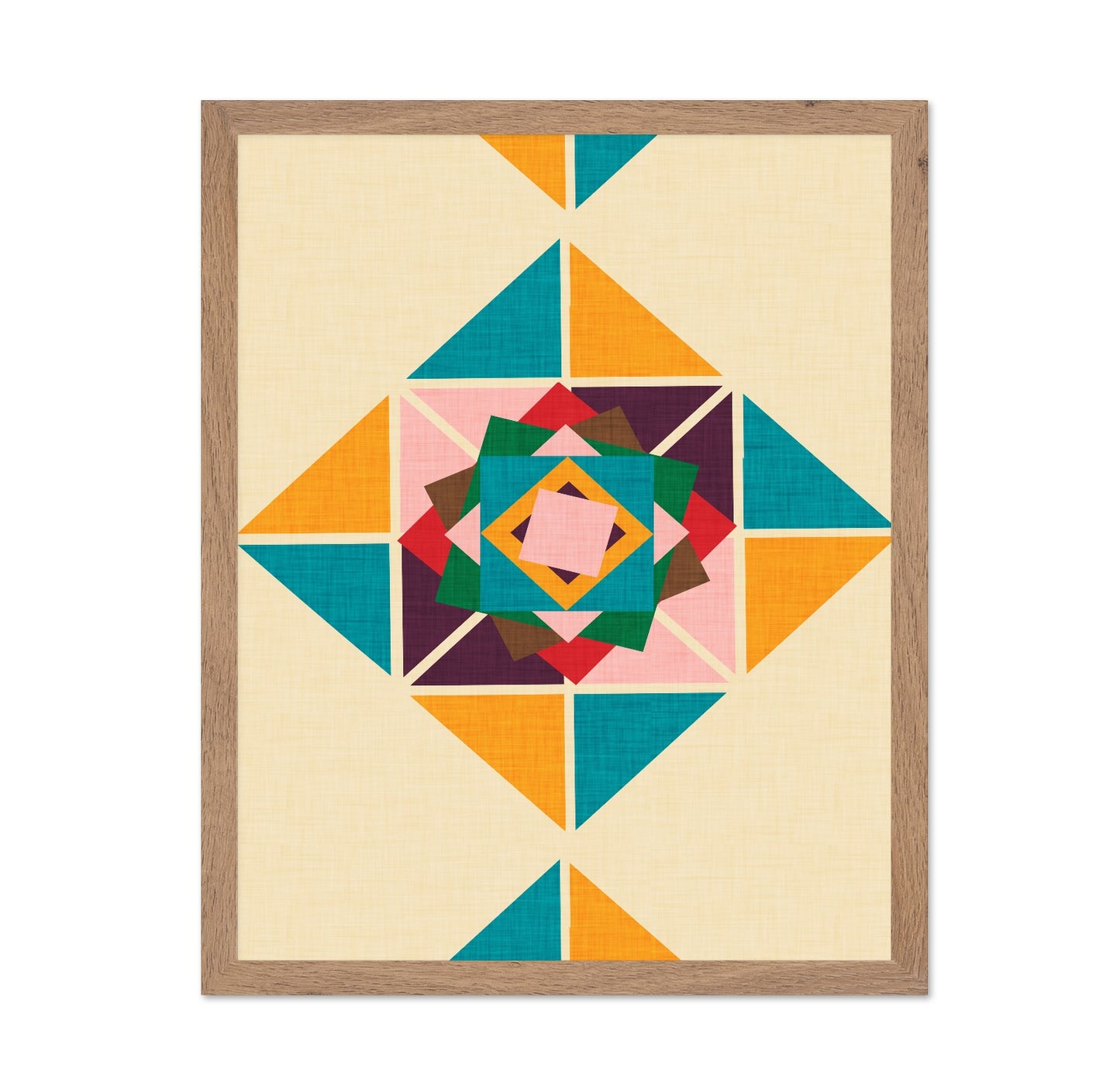 Geometric Quilt Star