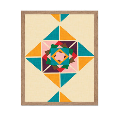 Geometric Quilt Star