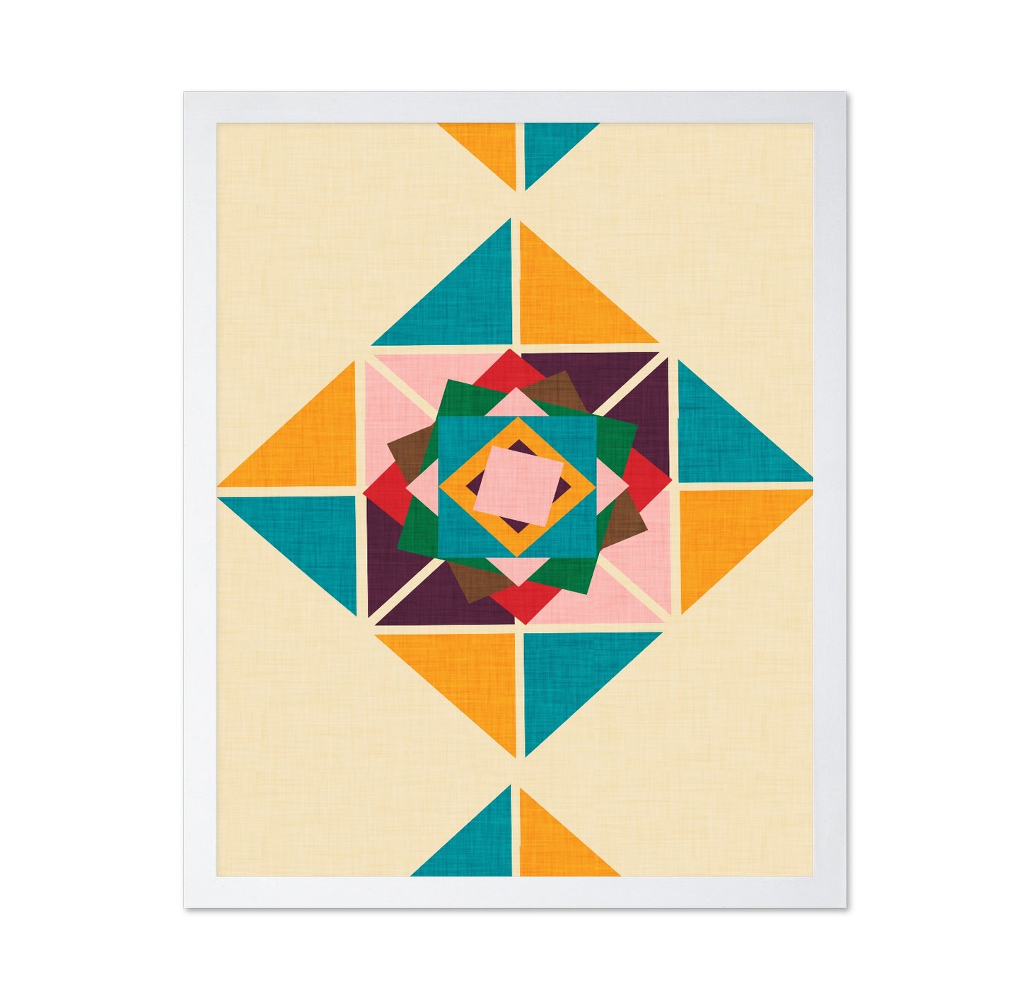Geometric Quilt Star