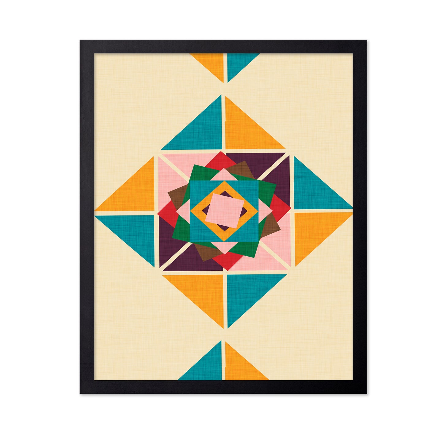 Geometric Quilt Star