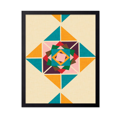 Geometric Quilt Star