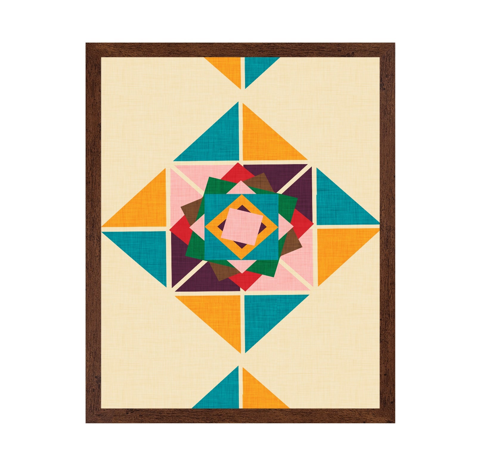 Geometric Quilt Star