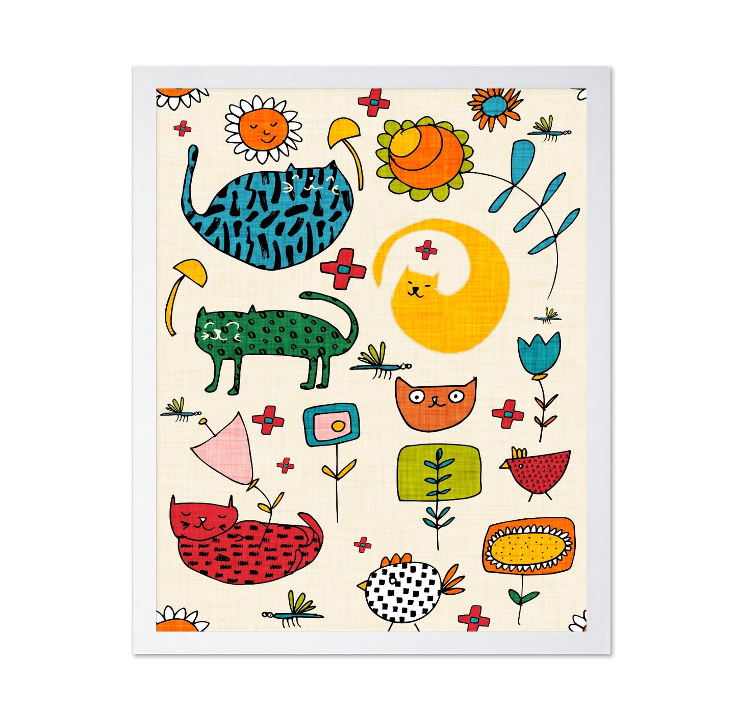 Colorful Cat Pattern