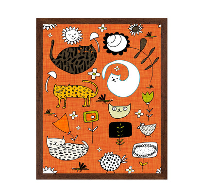 Whimsical Cat Pattern