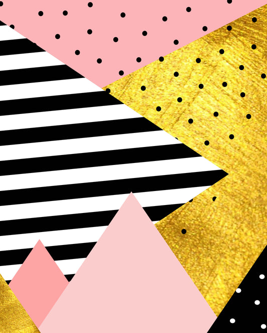 Pink Gold Geometry