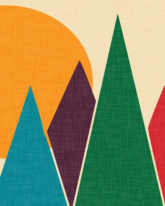 Geometric Sunset Peaks