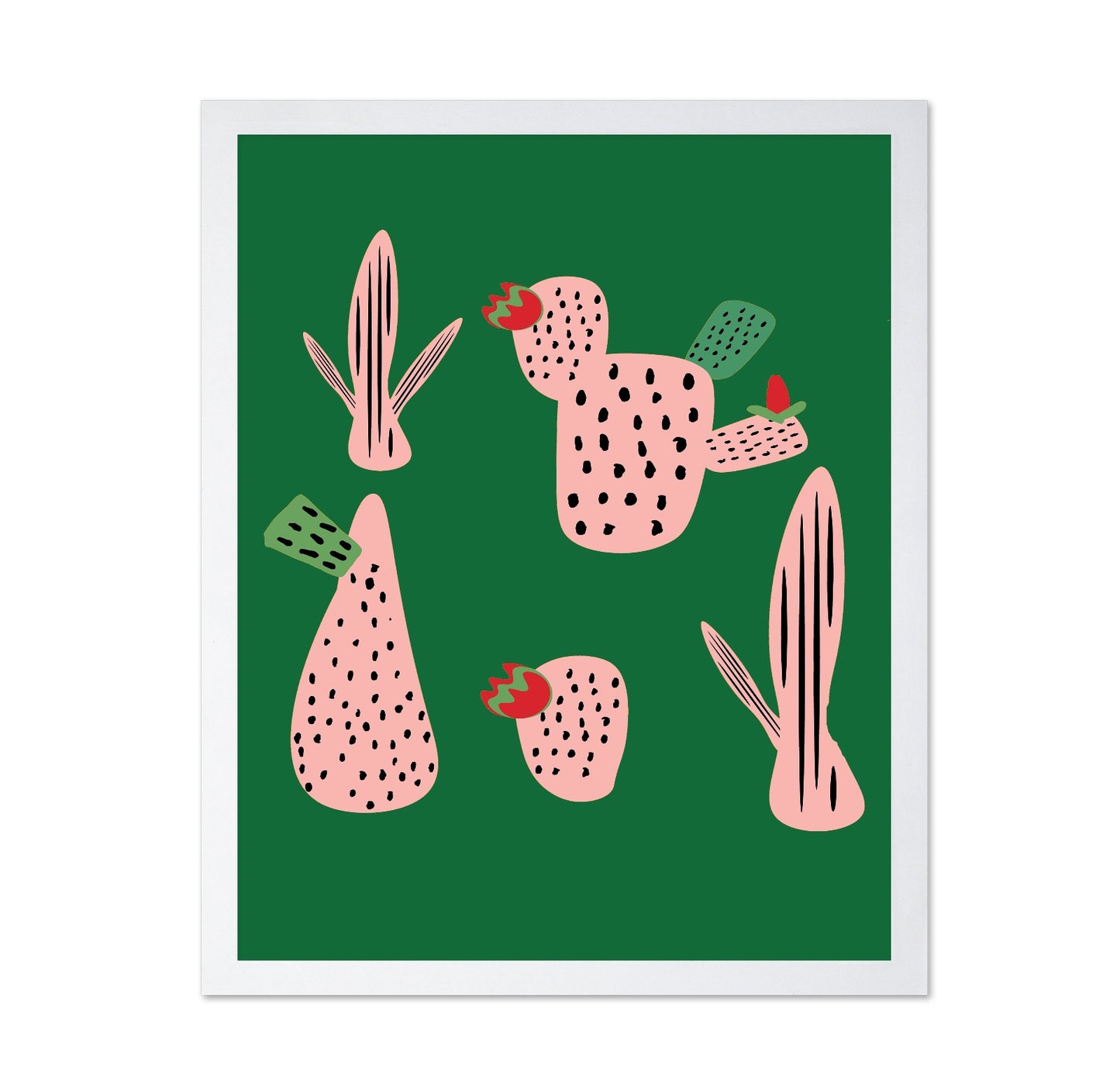 Pink Cactus Pattern