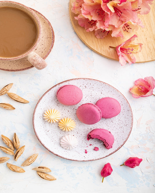 Pink Macaron Coffee