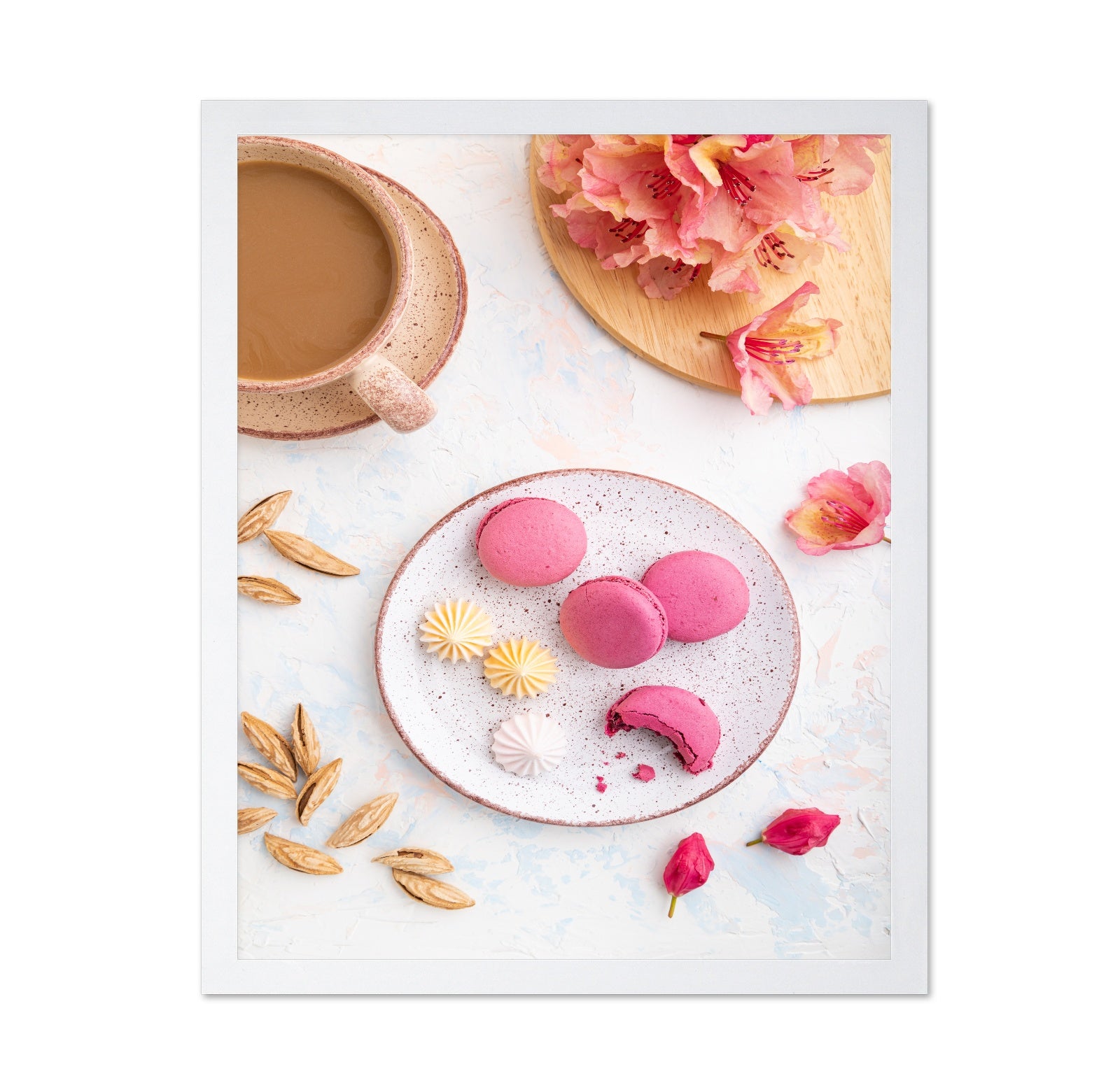 Pink Macaron Coffee