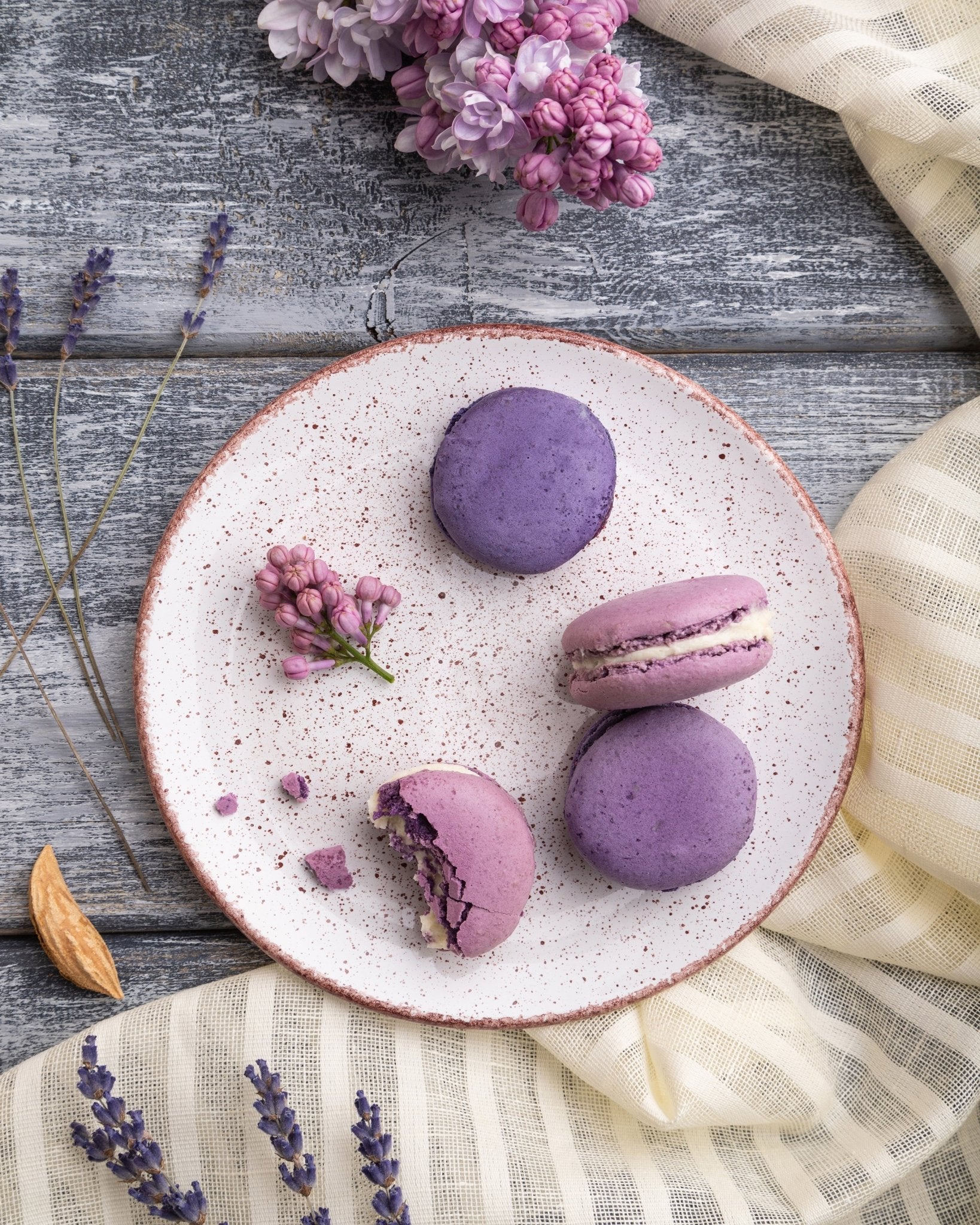 Lavender Macaron Plate