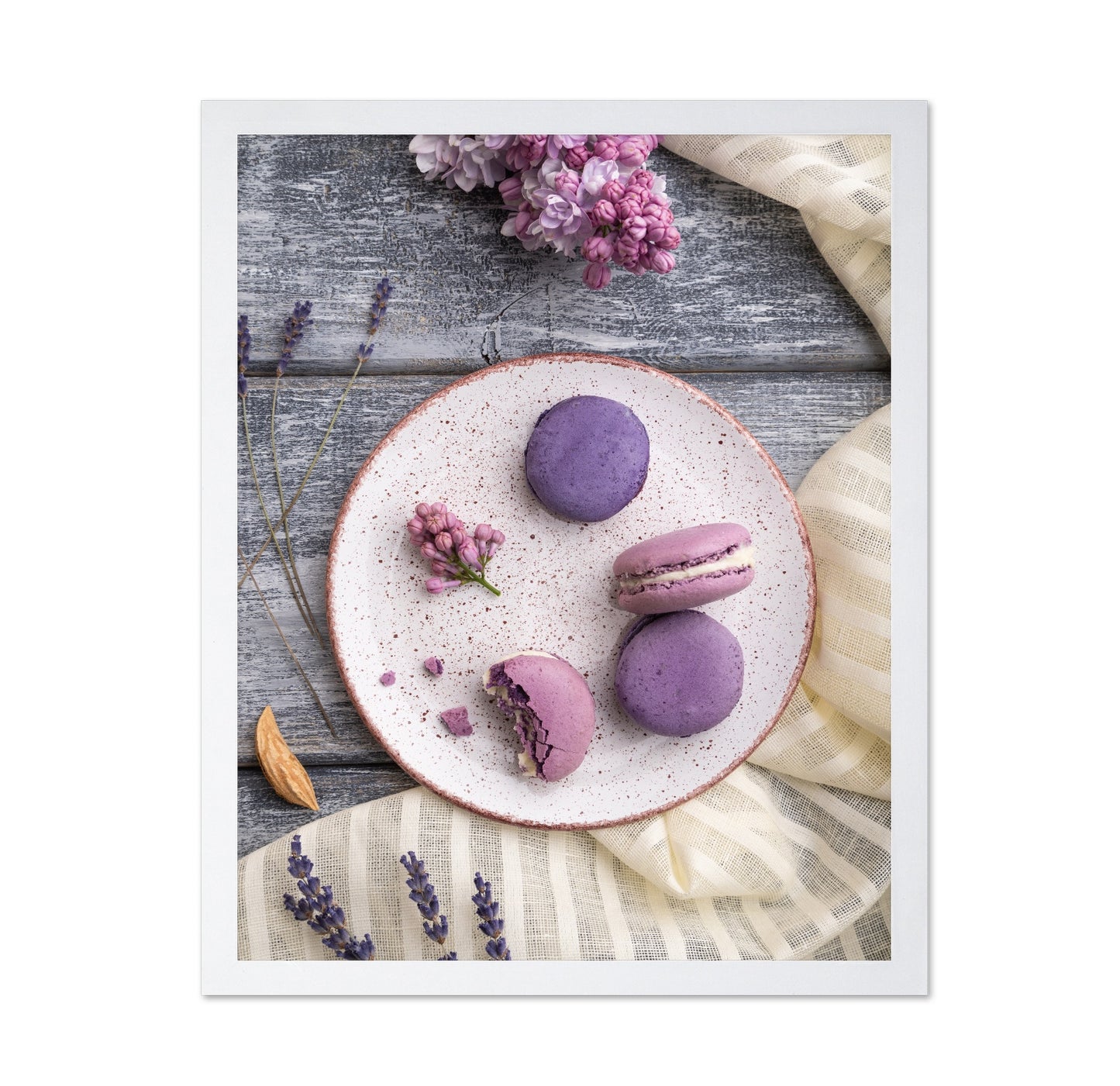 Lavender Macaron Plate