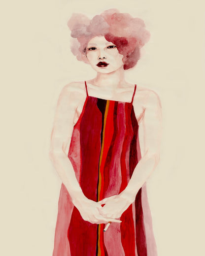 Red Dress Portrait No2
