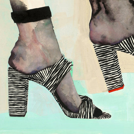 Striped Heel Steps
