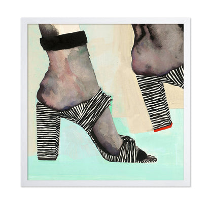 Striped Heel Steps