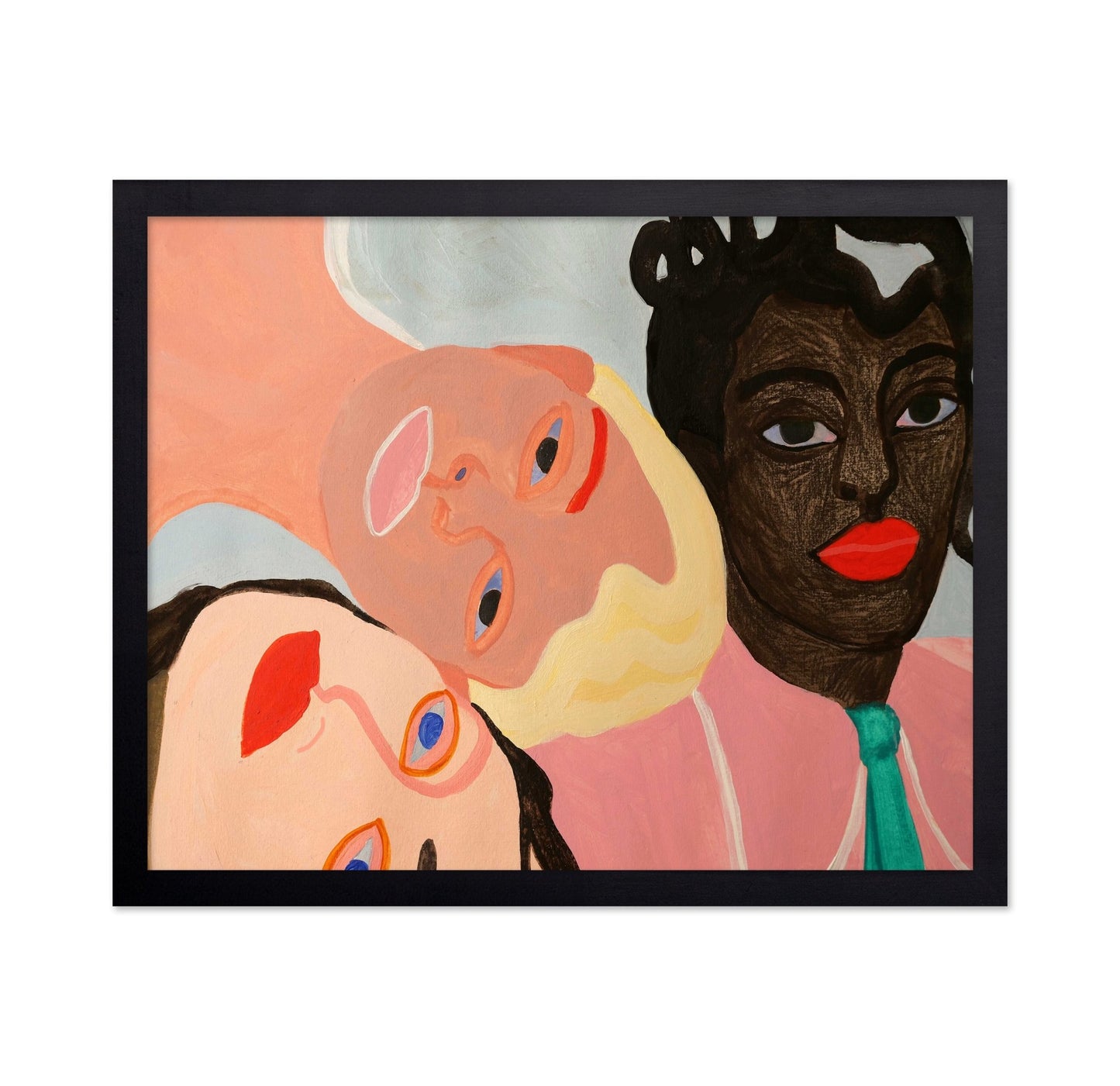 Colorful Faces Trio