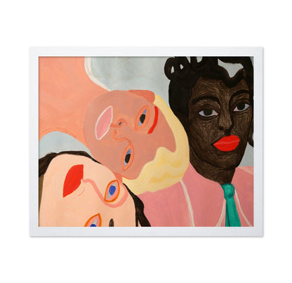 Colorful Faces Trio